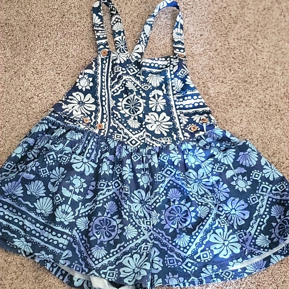 NWOT Free People Batik Romper